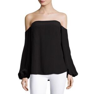 THEORY | Laureema Mosiac Silk Off Shoulder